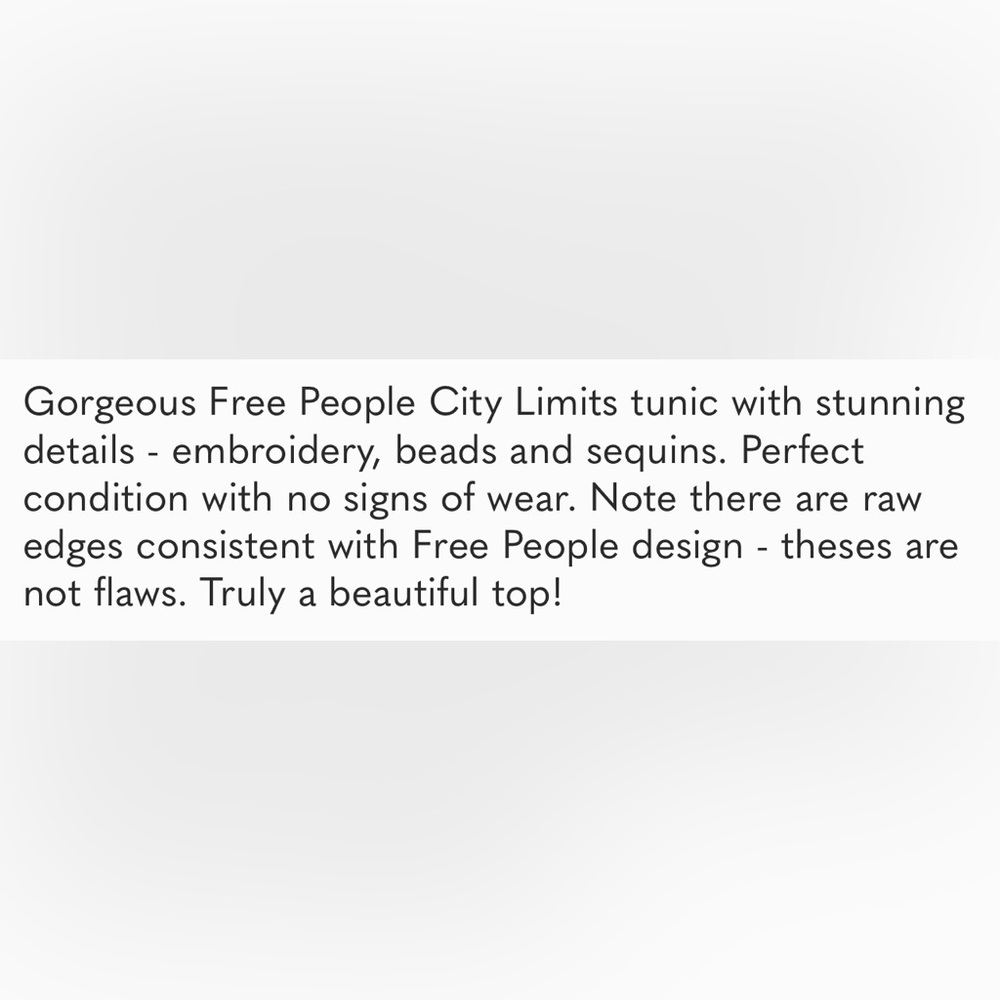 ❤️ Free People City Limits Tunic Dress Size XSmall - Picture 5 of 6